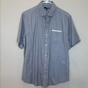 Murano Slim Fit Collared Button Down Shirt Size Large
